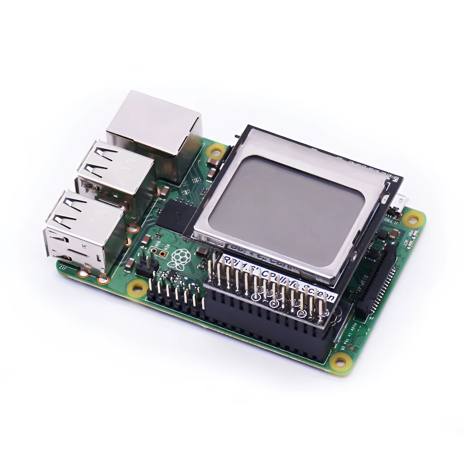 1.6-inch LCD display module for Raspberry Pi with a visible backlight switch on the side