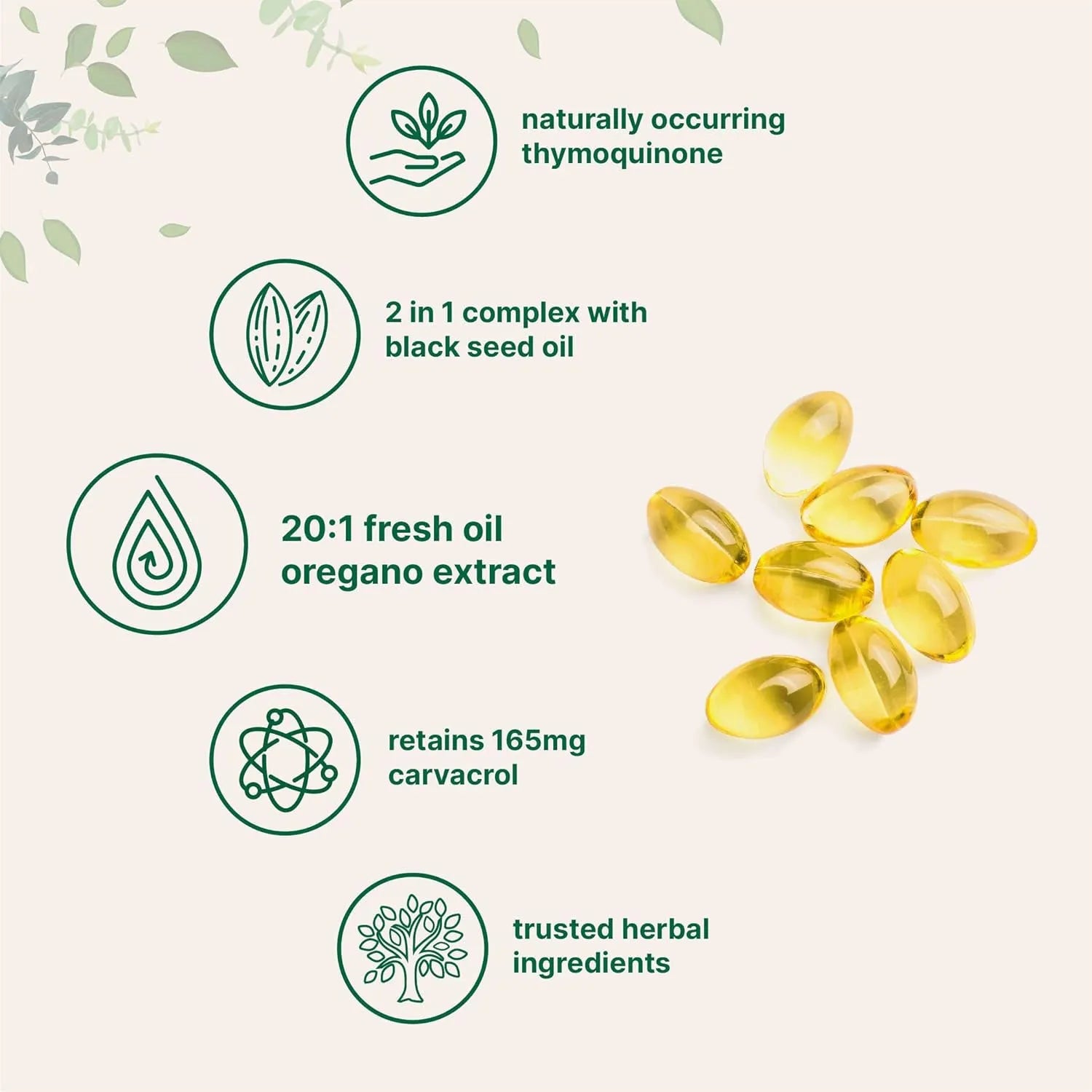 Butter Black Seed Oil Soft Capsules bottle showing 180 or 300 count options for adults.