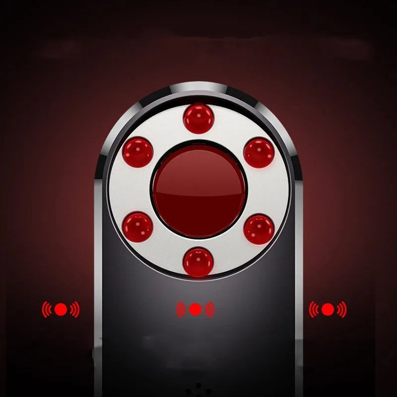 Portable infrared surveillance detector measuring 91mm with frequency scanning capabilities