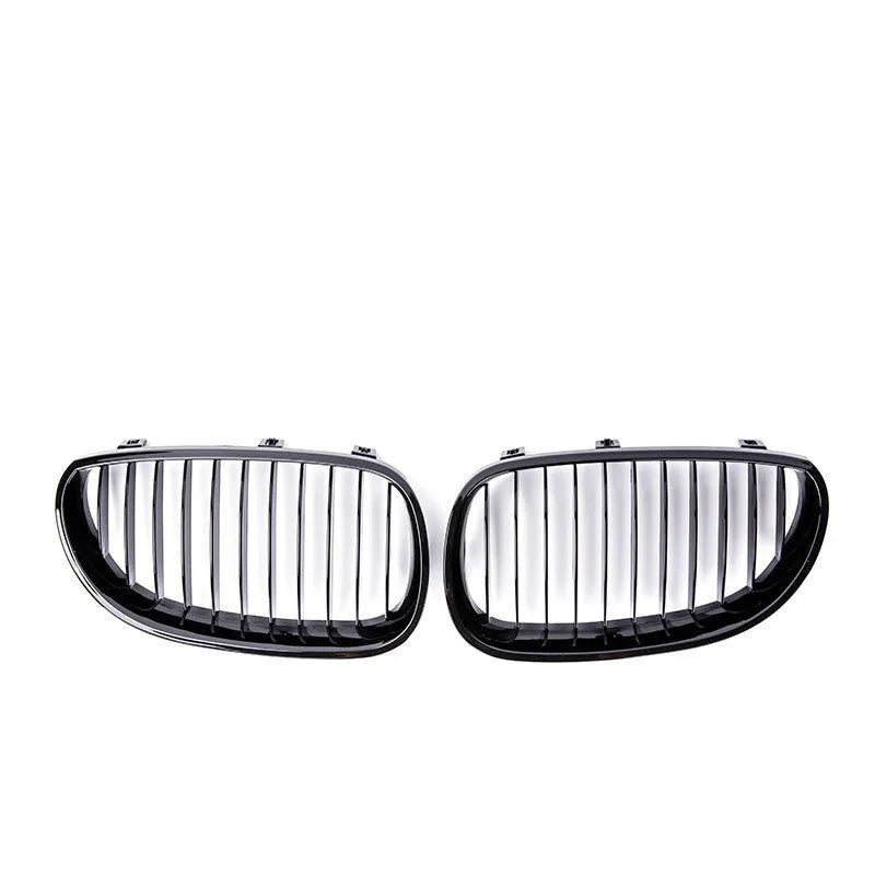 Carbon fibre effect ABS front grille for BMW 5-Series E60 and E66 models 2004-2009