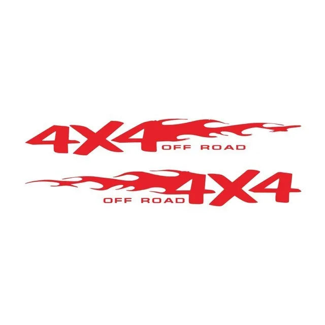 Striped fire totem design car body reflective sticker shown on vehicle surface