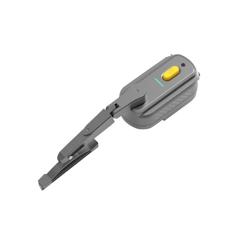 Black TZ-HW065 helmet wiper motor with attached 65mm silicone blade for motorcycle visors.