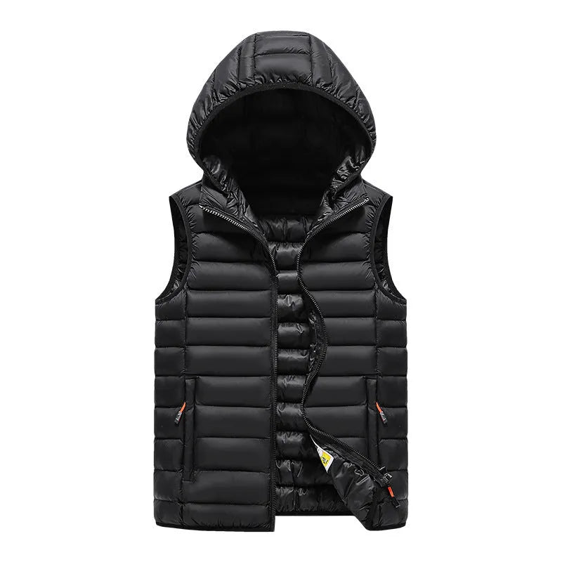 Men's Korean slim fit polyester vest with cotton filling available in multiple colours