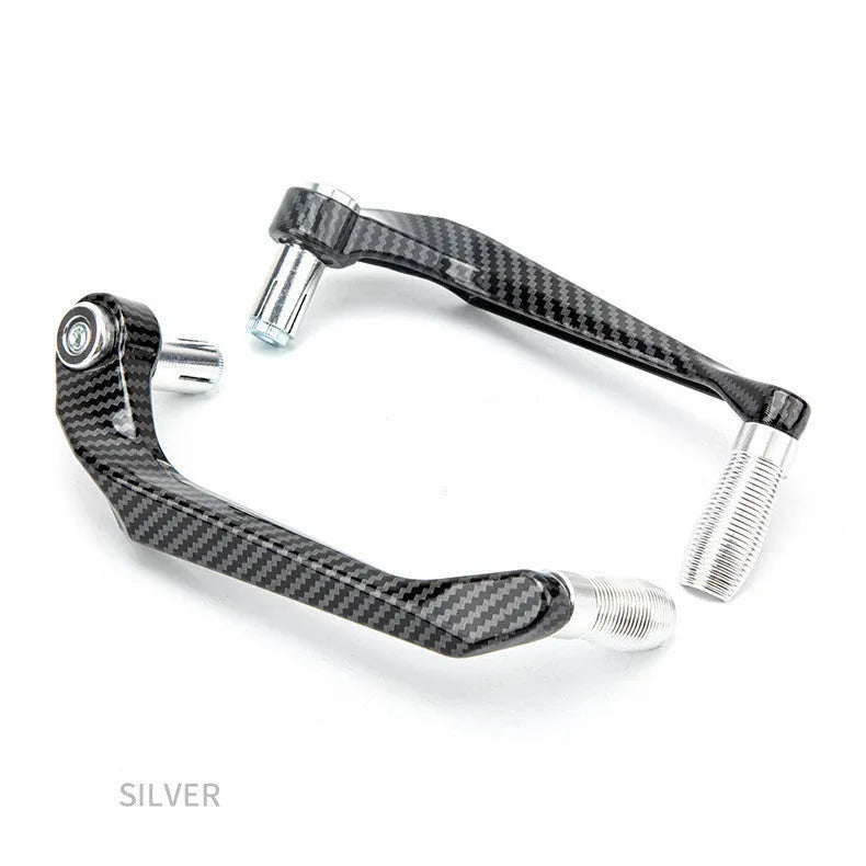 Aluminium motorcycle hand guards with water transfer printing in five colour options