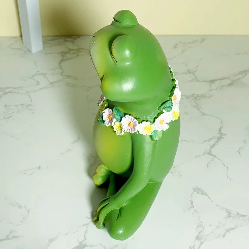 European style magic yoga frog decorative ornament in RDW123 colour