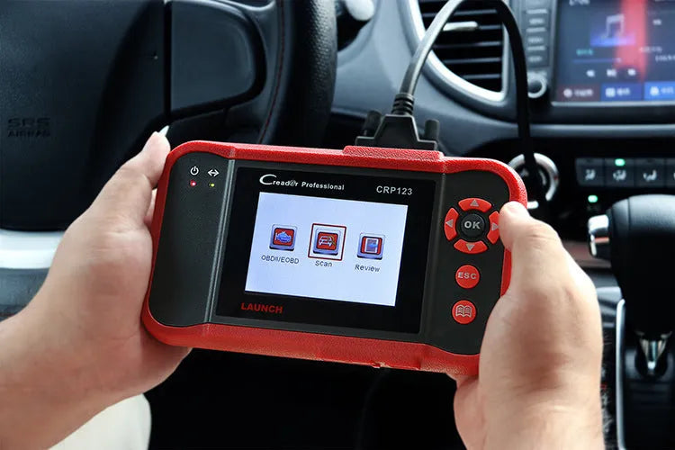 CRP123 handheld automotive OBD2 diagnostic scanner fault code reader with cables