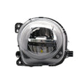 BMW 5 Series F10 front fog lamp with clear lens and automotive electrical connector