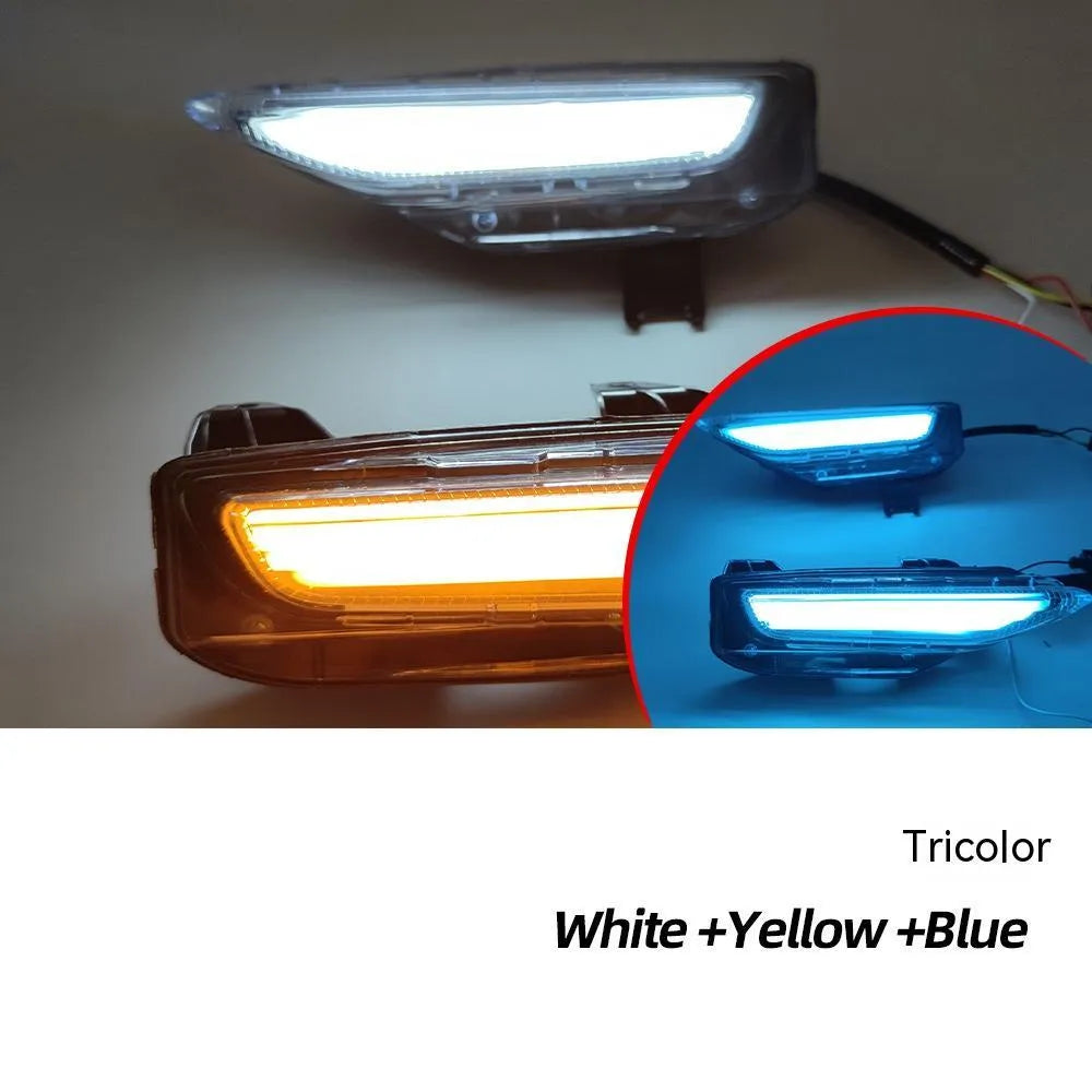 Infiniti Q50 Q70 front bumper LED turn signal and daytime running lamp with ABS housing