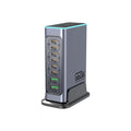 660W GaN desktop multi-port fast charger with UK plug and USB-C port.
