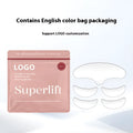 Set of 5 reusable silicone anti-wrinkle facial patches for expression line support