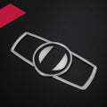 Silver ABS plastic decorative strip sticker for BMW headlight switch frame