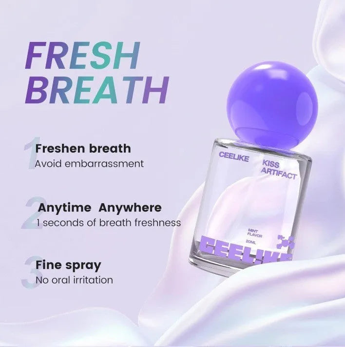 20ml probiotics oral care spray in compact 4.7x4.7x10cm bottle with spray nozzle