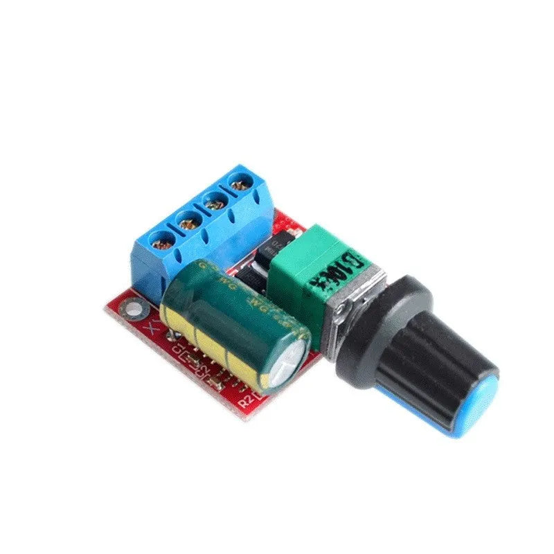 PWM DC motor speed governor unit with potentiometer knob for 5V to 35V control