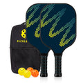 A high-density fibreglass table tennis racket for outdoor sports, complete set.