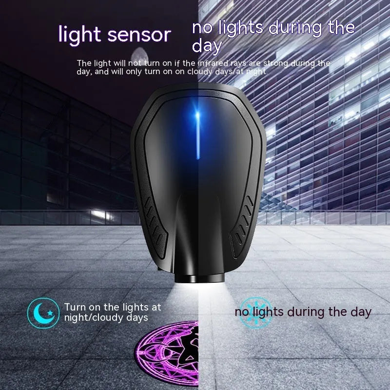 F2 car ambient laser light projector in Bright Black finish for general vehicle models