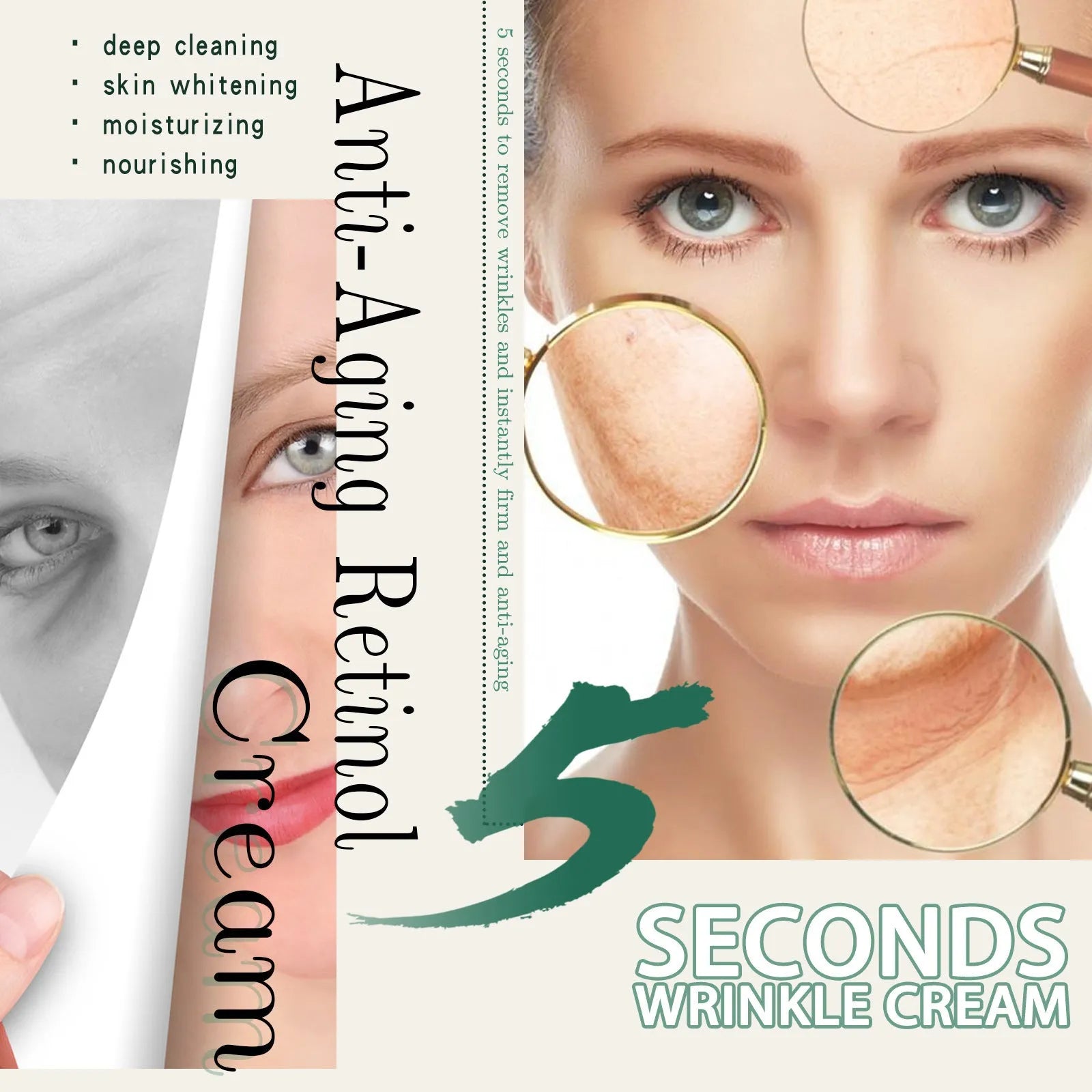 30g pot of anti-ageing anti-wrinkle face cream for facial skincare