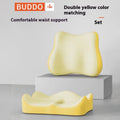 Memory foam seat cushion for office chairs in a grey colour option.