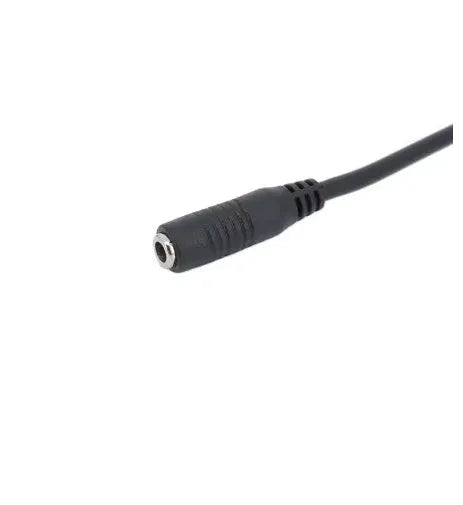 Black copper core male to female DC power cord for audio video equipment