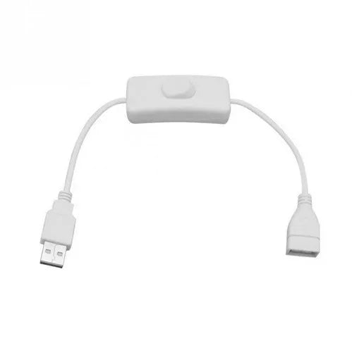 All-copper USB male to female extension cable, 28cm, for charging and data transfer