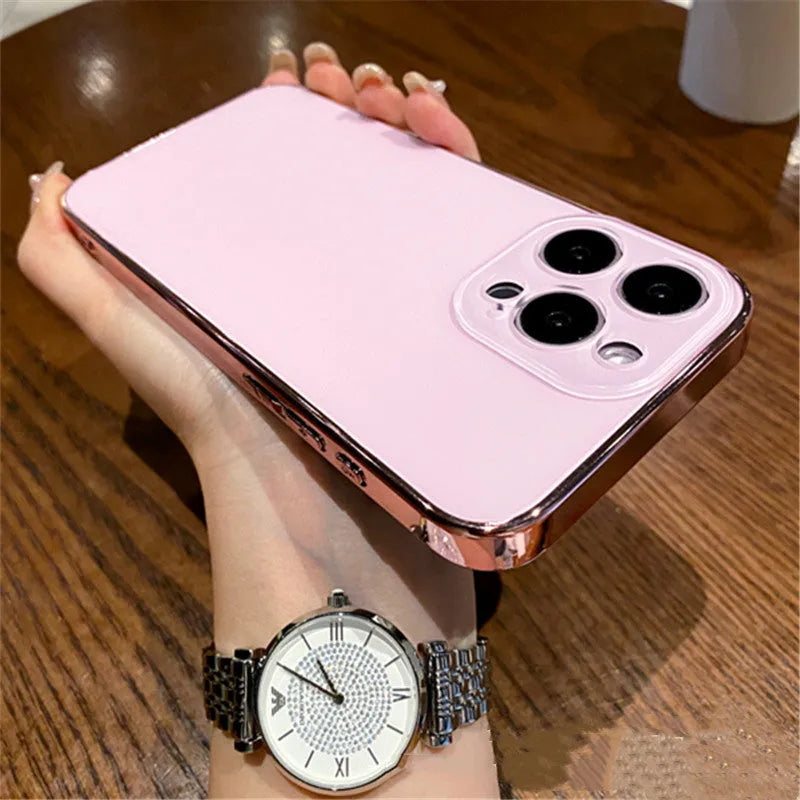Electroplating frosted PC phone case in titanium gray for iPhone 15 with all-inclusive back cover