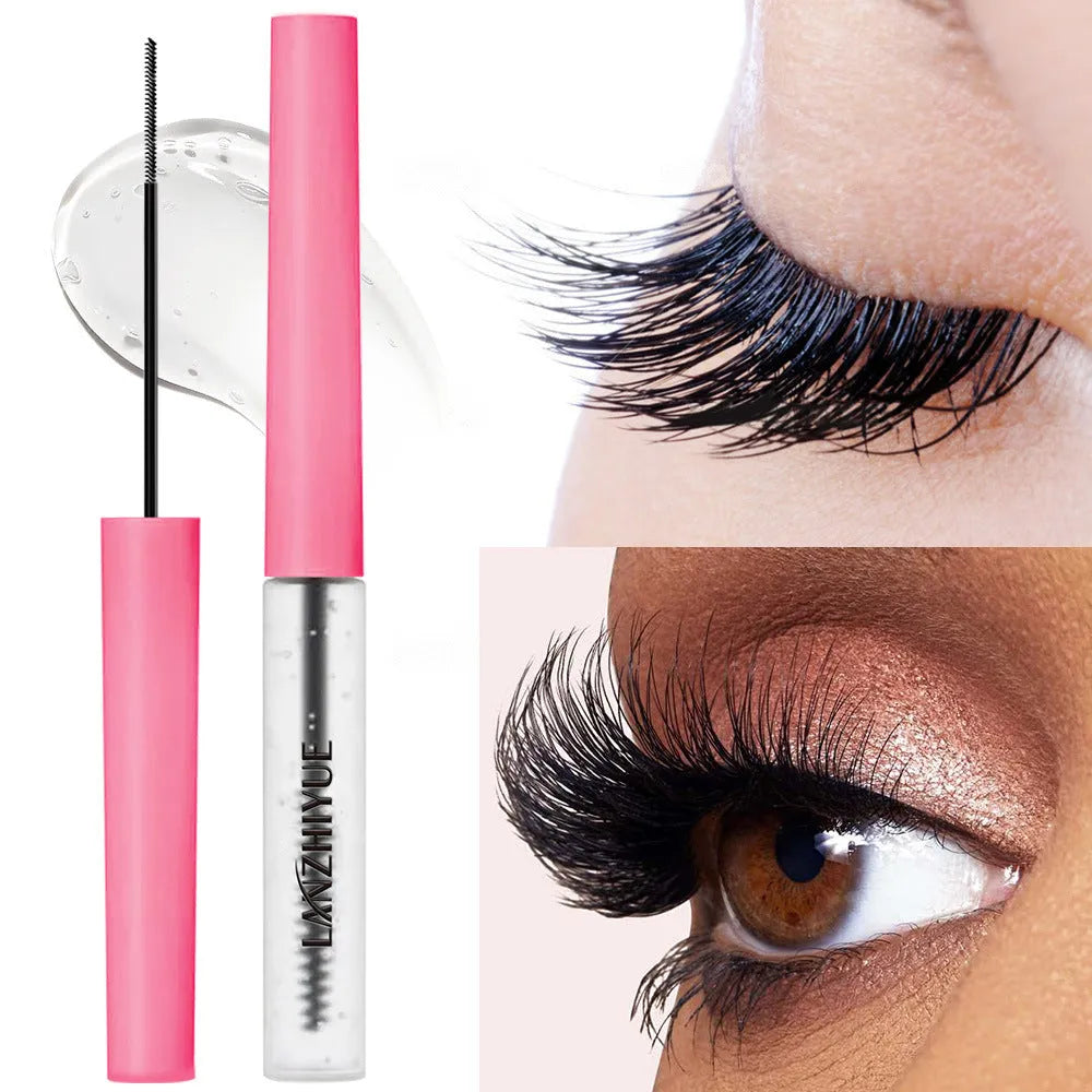 White eyelash growth liquid bottle for eyelash thickening and lengthening treatment