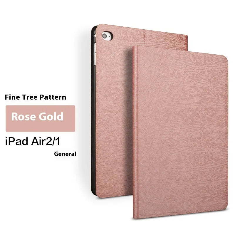Sapphire blue imitation leather universal iPad protective cover with an integrated sleep bracket stand.
