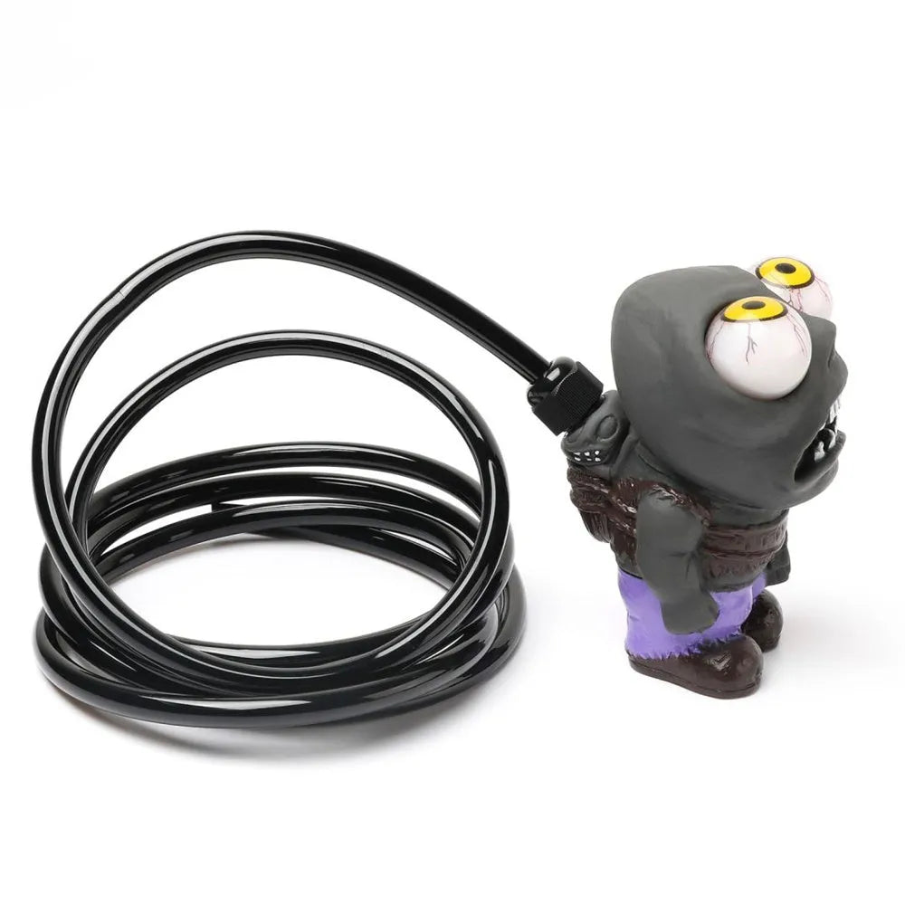 Turbo car decompress ornament doll kit with pressure valve, copper tube, and clips on a white background.