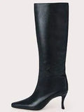 Women's square toe cowboy boots in microfiber available in multiple colours and UK sizes 35-43