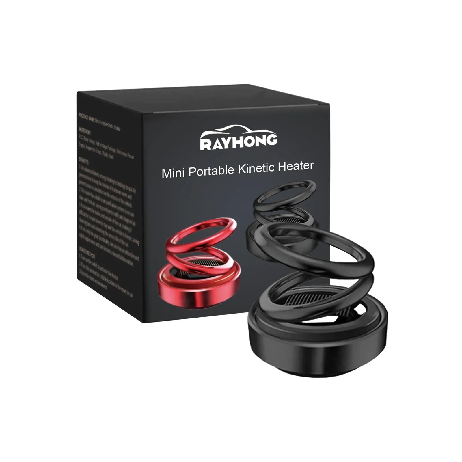 Compact black miniature vibration radiator for car heat dissipation measuring 5.1cm by 6cm