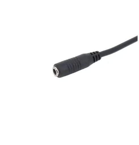 Black copper core male to female DC power cord for audio video equipment