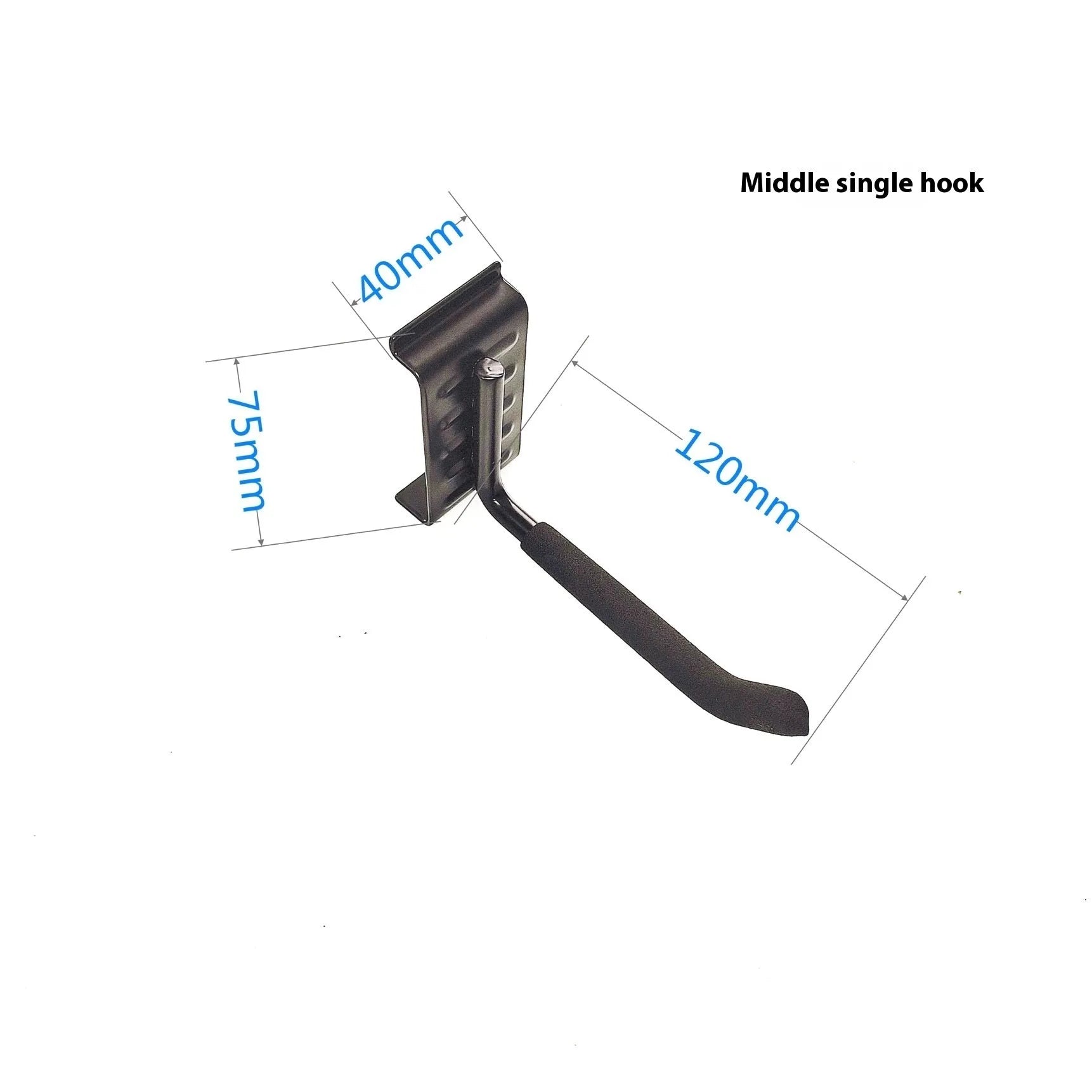 Heavy-duty garage removable adjustable wall hook with carbon steel alloy construction and 2 plates 6 hooks 2 straps