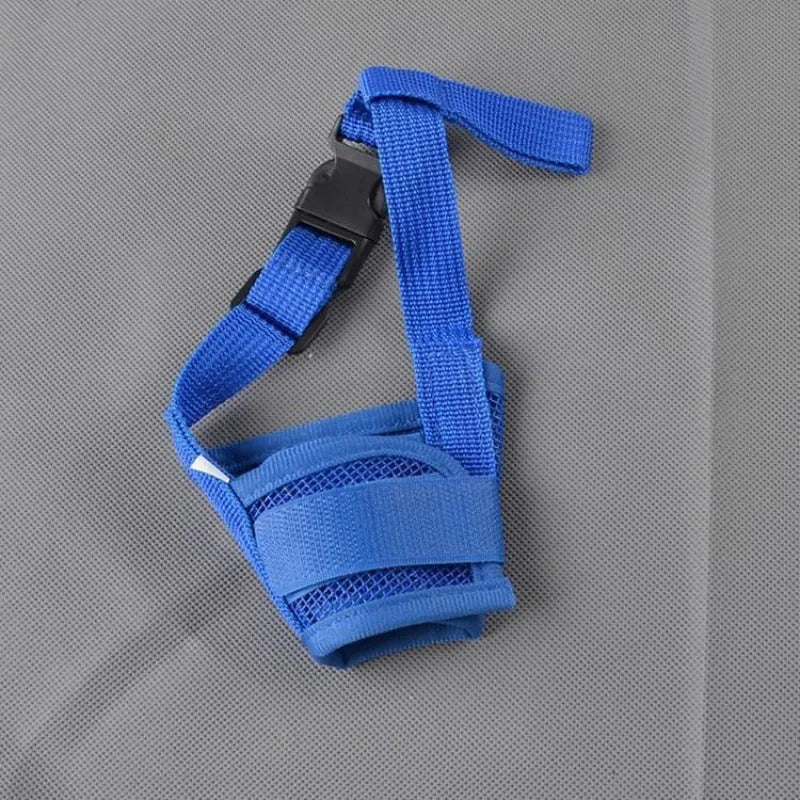 Adjustable plastic dog muzzle for safety and behaviour control in multiple colour options