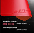 Fast Attack Classic-50 table tennis racket in red and black with anti-rubber surface.