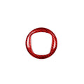 Carbon fibre steering wheel cover in black and red colour options