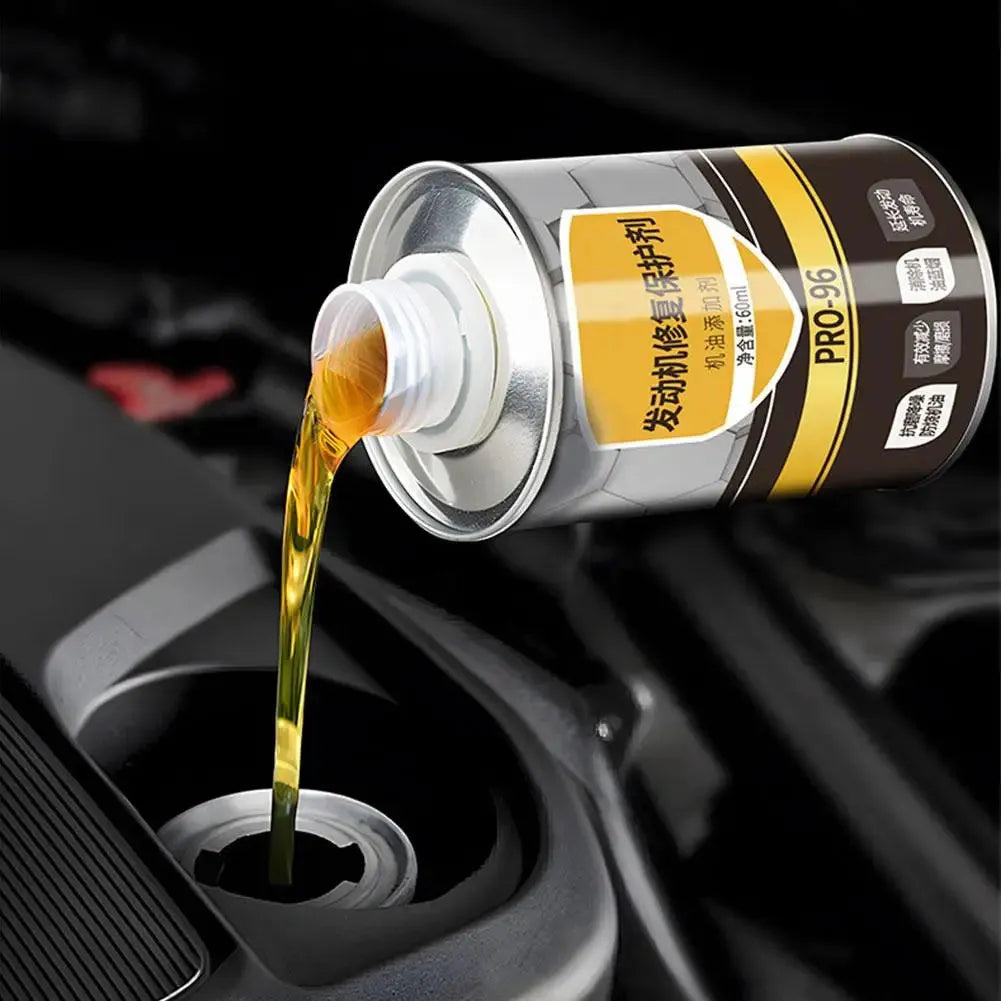 60ml engine anti-wear oil additive bottle with white cover for car engine protection