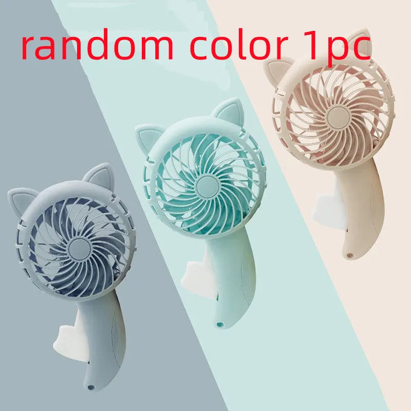 Large cartoon hand pressing hand-held fan, plastic toy for children aged 4-6, 11 x 20cm, random colour