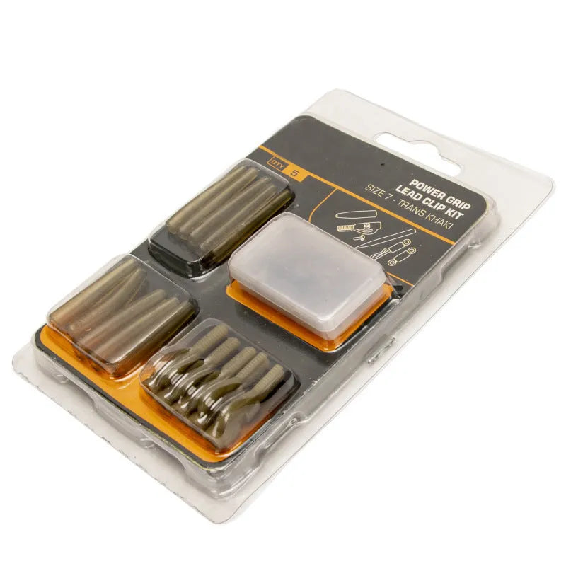 30 piece European carp fishing accessory set card with pipes, hoses, rotation pieces, and screws.