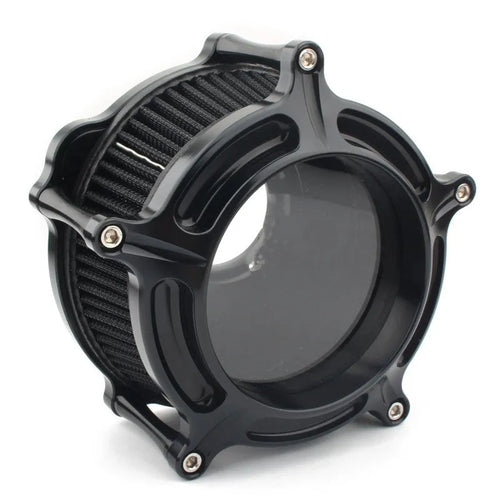 MP09-JJL aluminium car air filter in black, red, blue, or electroplated finish options.