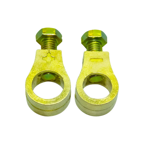 Pure copper battery wiring clamp with a patented clip for car and card battery terminals.