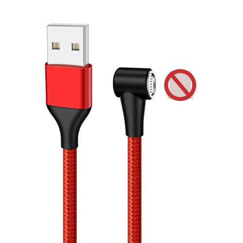 Braided magnetic three-in-one fast charging cable with interchangeable tips for Android Apple TYPE C in multiple colours