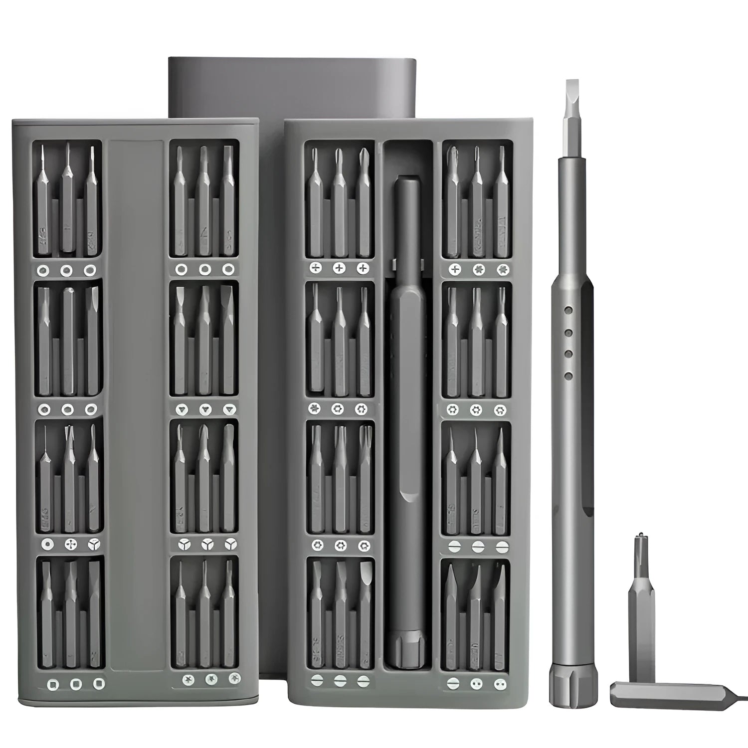 49-piece magnetic screwdriver set for phone repair with nickel aluminium bronze handles