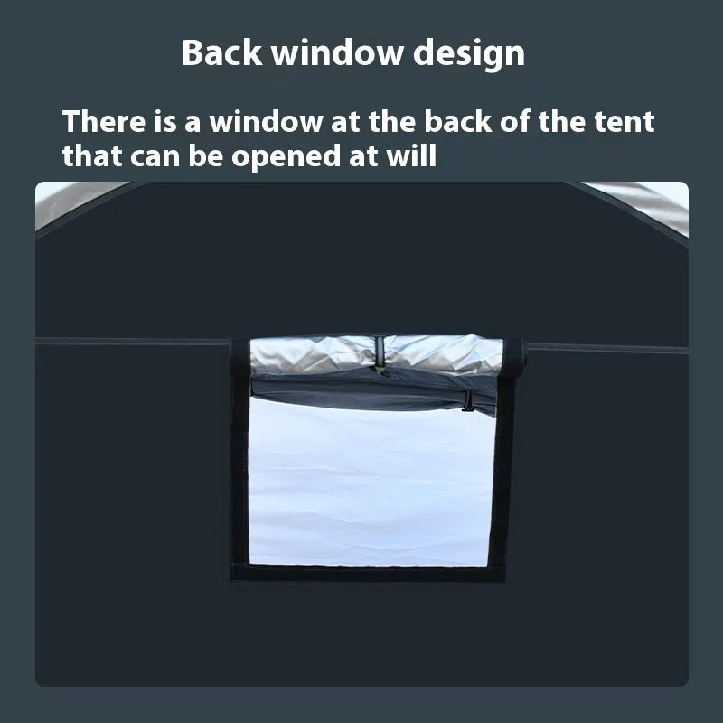 Black outdoor bicycle storage tent providing covered parking for 2-3 bicycles with dimensions 185cm x 65cm x 165cm