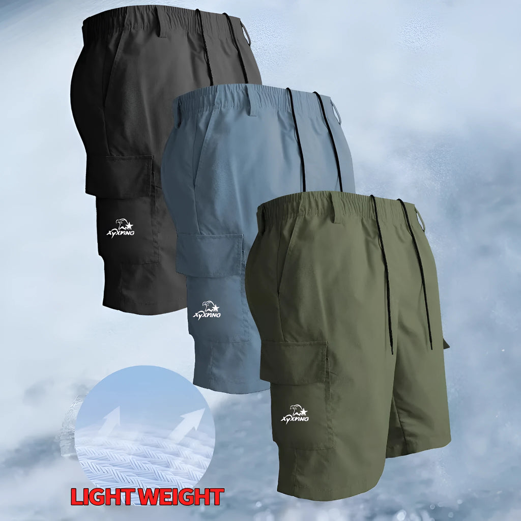 Loose straight casual American style sports shorts in multiple colours with micro elasticity polyester fabric