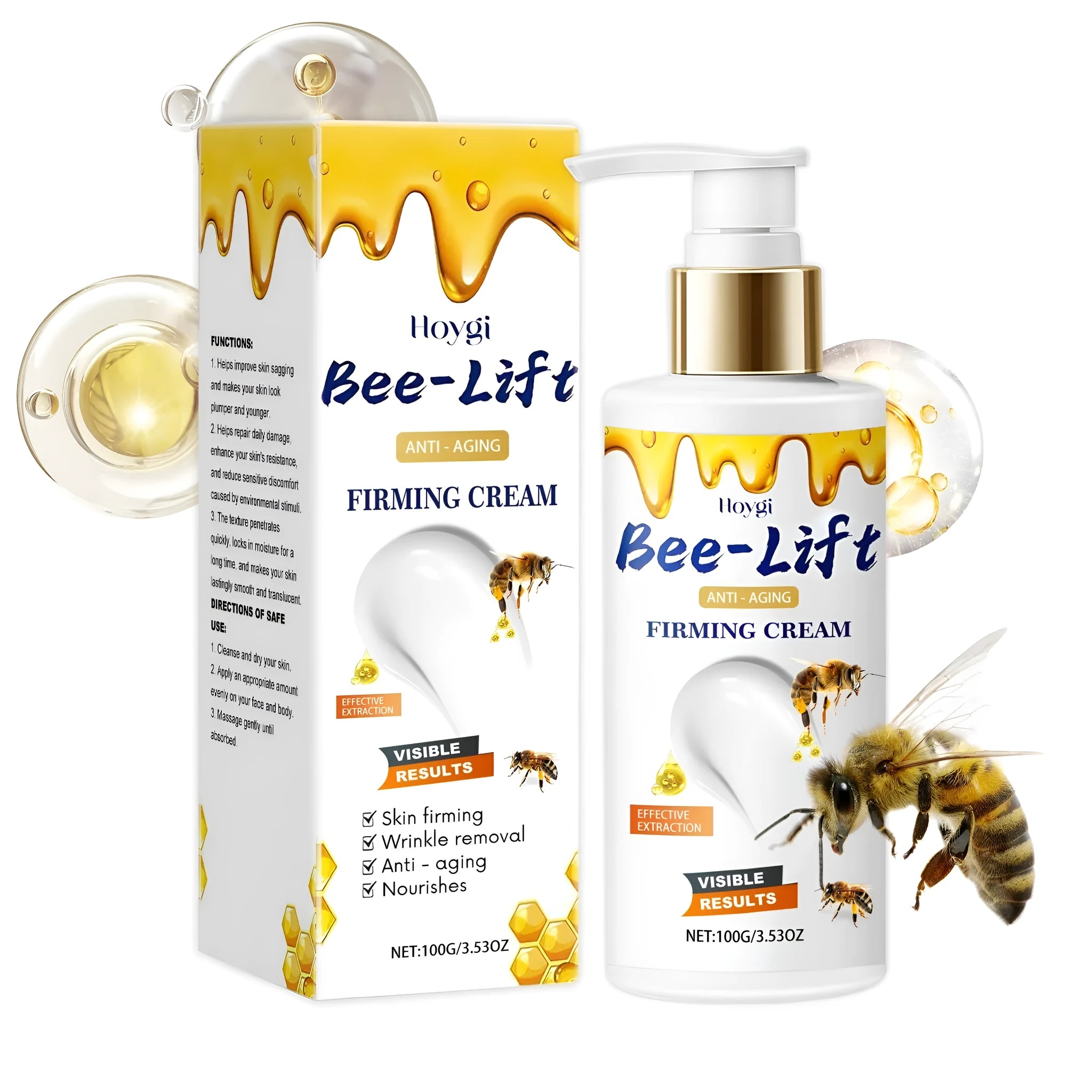 100g jar of bee venom and hyaluronic acid firming face cream
