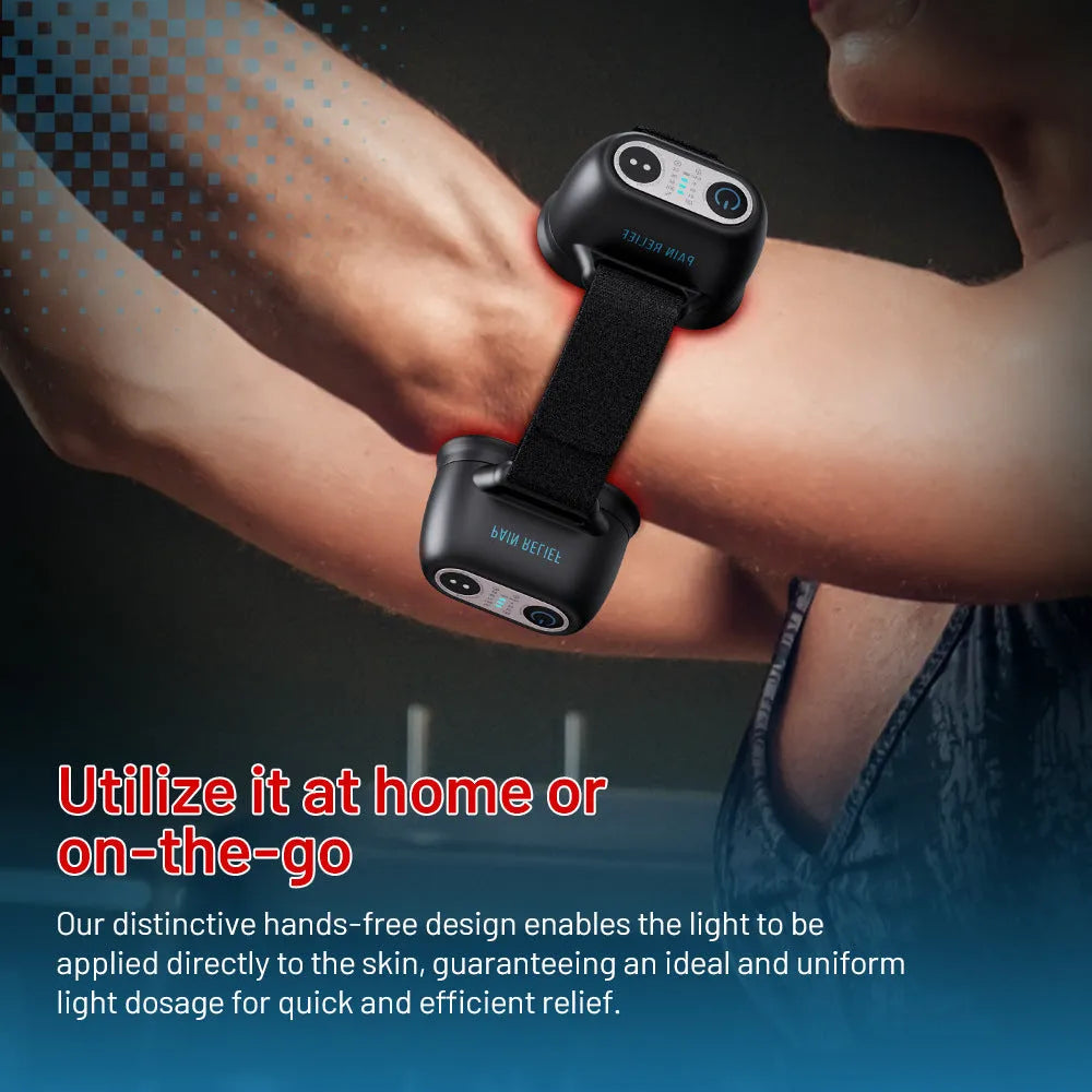 Black adjustable shoulder physiotherapy instrument with strap system and three gear settings