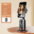 Smart AI face recognition selfie holder with 360 degree rotation and Bluetooth remote control for mobile live streaming