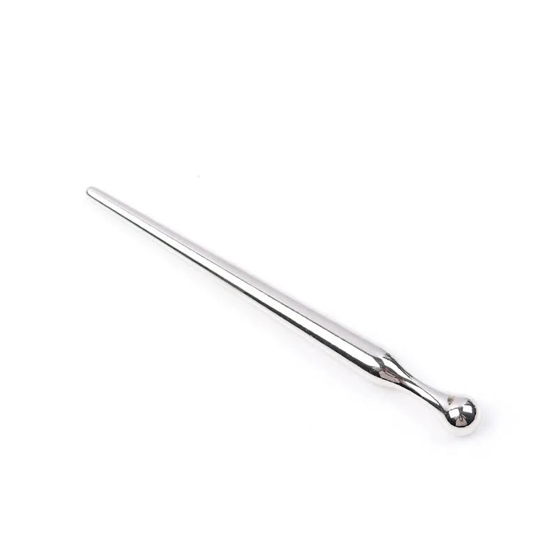 Metal round beads urethral horse eye stick stimulation plug in silver colour on surface