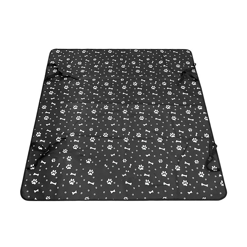 Car pet mat rear seat protector for dogs with water resistant cloth material