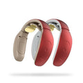 Red and white intelligent cervical massager handheld device with three contact points