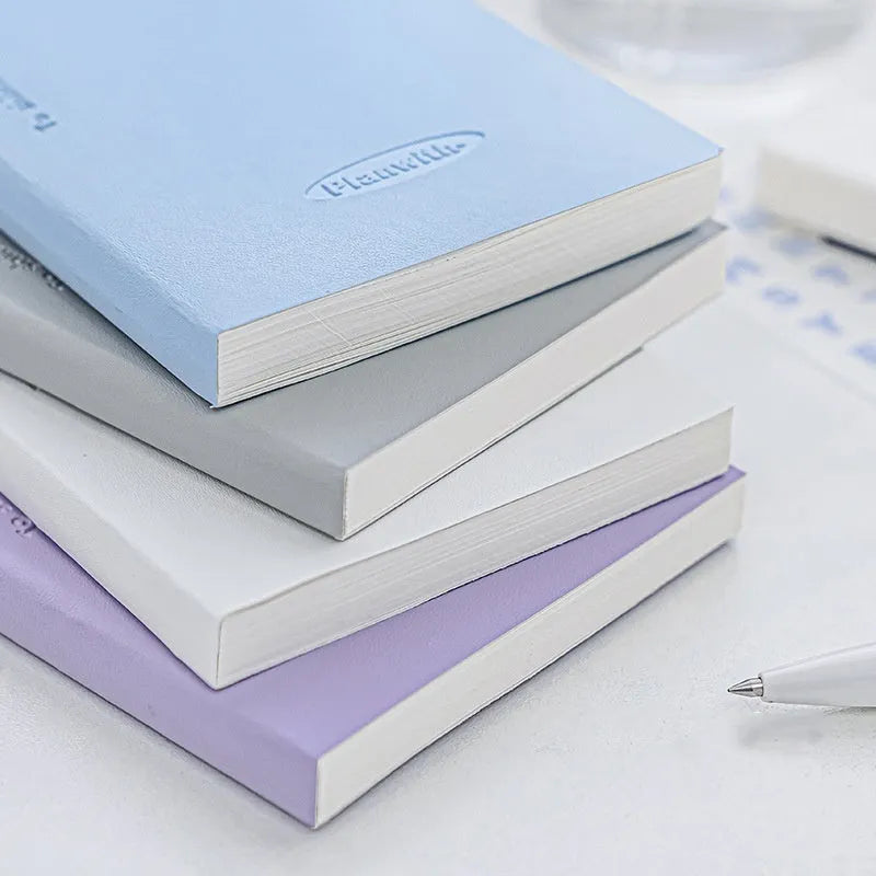 Embossed meter book with simple design showing 80 pages of 100g white cow paper